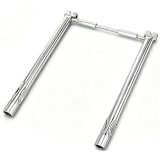 Uniflasy 45,7 cm 69785 Grillbrenner aus Edelstahl für Weber Spirit I & II 200 Series, Spirit E210 S210 E220 S220 Gasgrills mit Frontknöpfen, Edelstahl BBQ Brenner