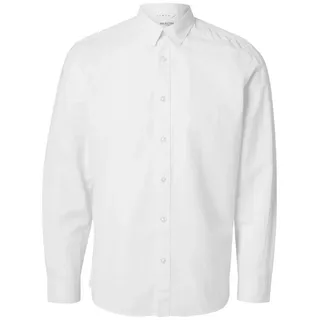 Selected Slim New Linen Langarmhemd - White - XL