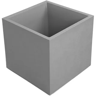 Ondis24 Pflanzkübel Vulkan Basalt 50, Blumentopf 50 x 50 cm, Garten Blumenkübel, Schiefer Optik Pflanzkübel mit Wasserspeicher, Pflanzenkasten hoch, Winterfest