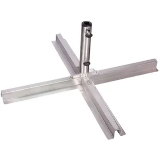 Doppler Schirmständer Edelstahl Silber