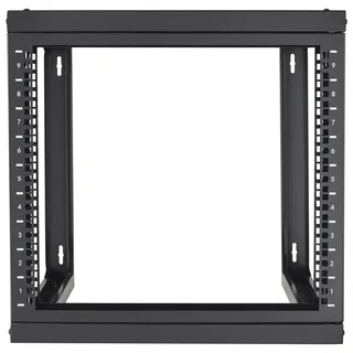 Vevor 9U-Rack zur Wandmontage, 150 lbs/68,04 kg maximale Tragkraft, Server-Netzwerk-Rack mit offenem Rahmen und Käfigmutternschrauben, Karbonstahl 20,9 x 17,7 x 20,5 Zoll für 48,3 cm IT- AV-Geräte, offener 45,7 cm tief, 68 Tragfähigkeit
