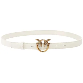 PINKO Damengürtel Leder gold/weiß 95