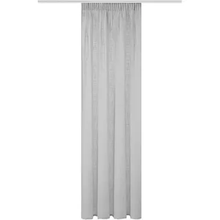 HOMEbasics Thermovorhang Schlaufen 140 x 245 cm Grau