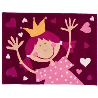 Sigikid Teppich rot rosa 49195 Pinky Queeny Prinzessin Kinder Kinderteppich