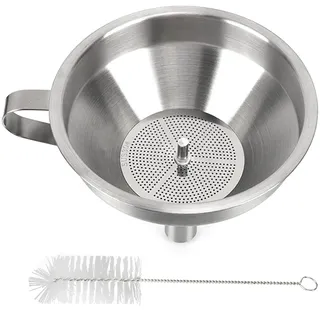 Pjeghbvop 304 Edelstahl Sieb Küchenöl Flüssigkeit Trichter 3D Resin Filter Trichter Pokalreinigungspinsel Für SLA/DLP/LCD