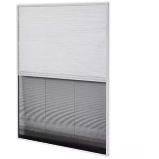 vidaXL Insektenschutz-Plissee für Fenster 80 x 100 cm Schwarz