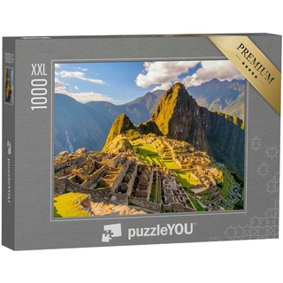 puzzleYOU Puzzle Machu Picchu, UNESCO-Weltkulturerbe, Peru, 1000 Puzzleteile, puzzleYOU-Kollektionen 500 Teile, 2000 Teile, 1000 Teile, Landschaft