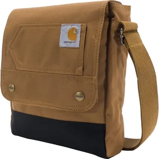 Carhartt Damen Umhängetasche, Schultertasche Tasche mit Schnappverschluss, langlebig, verstellbar, mit Klappverschluss, Everyday Crossbody Snap Brown - Einheitsgröße