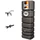 Slim Wandtank Set 350 l inkl. Doppleauslaufhahn + Fallrohranschluss darkwood