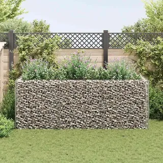 vidaXL Gabionen-Hochbeet 270 × 90 × 100 cm