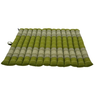 my Hamam Yogakissen Zabuton Meditationsmatte rollbar grün orientalisch, angenehm, weich, unterstützend 69x78 cm grün