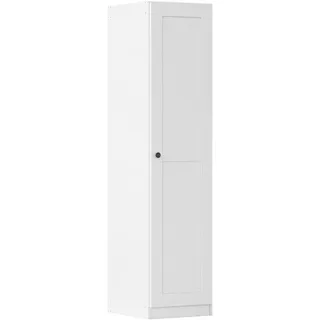 OTTO home Kleiderschrank Mehrzweckschrank Aktenschrank Möbel Mietswohnung Schlafzimmer YLVA (Breiten: 90/135/180 cm, Höhe 197 cm) skandinavischer Style mit Rahmenfront und Knopfgriffen MADE IN GERMANY weiß 45 cm x 197 cm x 54 cm