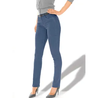 Stretch-Jeans ASCARI Gr. 19, Kurzgrößen, blau (jeansblau) Damen Jeans Stretch