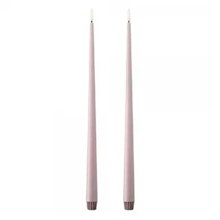 ester & erik LED-Kerze LED Spitzkerze Taper Candle Soft Rose (40cm) (2-teilig)
