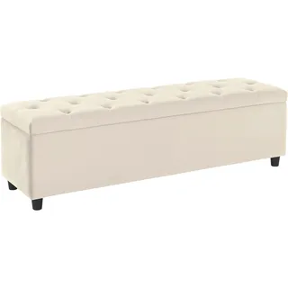 Home Affaire Sitzbank Relaxy Beige/Grau 120 x 41,5 x 40 cm