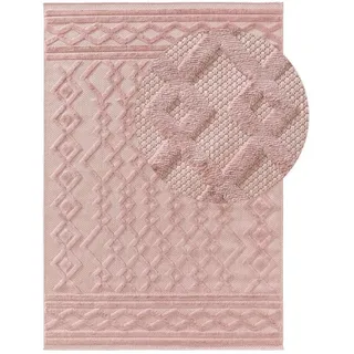 Kunstloft Teppich, Pink, Kunststoff, Rechteckig, 200x1 cm, Gots, wasserabweisend, Teppiche & Böden, Teppiche, Outdoorteppiche