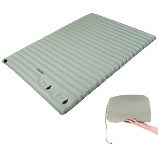 Human Comfort Luftbett Durtal Double Luftmatratze Camping – Aufblasbare Doppel Isomatte 194x140x10 cm – Komfort Luftbett für 2 Personen & Gästebett – Kompakt & Bequem – Ideal für Camping