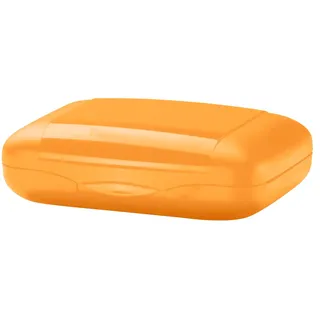 Tupperware Snackbox   ¦ gelb ¦ Kunststoff ¦ Maße (cm): B: 14,5 H: 5,5