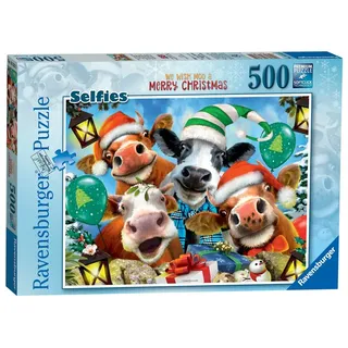 Ravensburger Puzzle Frohe Weihnachten Puzzle 500 Teile Puzzle für Erwachsene