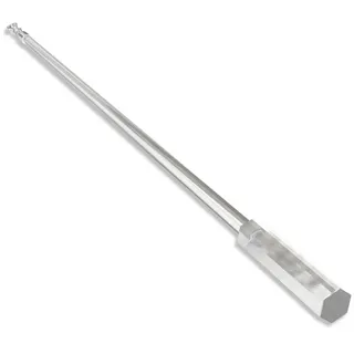 Interdeco Schleuderstab 1-läufig Ø 0 mm 75 cm Transparent/Weiß