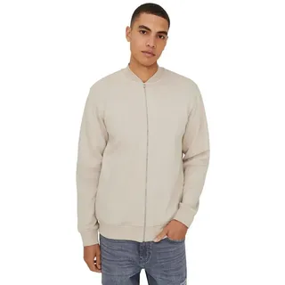 Only & Sons Onsceres Reg Zip Bomberjacke Herren Beige/Silber XXL