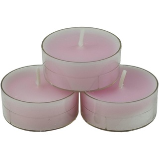 nk Candles 20 dänische Teelichter farbig durchgefärbt ohne Duft (hell-rosa)