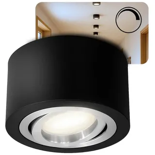 SSC-LUXon LANTI 1er Set rund Aluminium schwarz