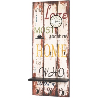 HAKU Möbel Memoboard, MDF, Motiv-vintage, B 40 x T 14 x H 100 cm