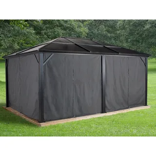 Sojag Vorhang-Set für Pavillon Meridien 12 x 16 m Dunkelgrau
