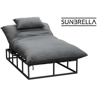 Outdoor Living, Liegestuhl, Bona Loungeliege Hoch Aluminium/Sunbrella (130 cm)