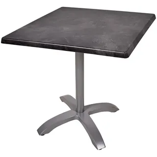 deluke Bistrotisch 80 x 80 x 66 cm Schwarz