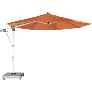 doppler® Ampelschirm »Expert 350 Pendel«, um 360° drehbar, UV-beständig orange