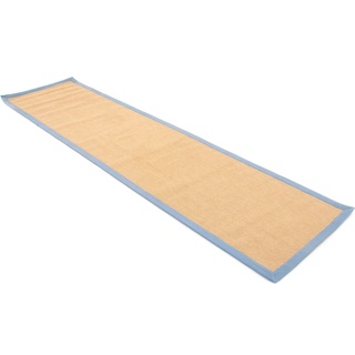 Läufer CARPETFINE "Sisal" Teppiche Gr. B/L: 80 cm x 500 cm, 5 mm, 1 St., blau Küchenläufer