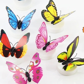 10 Stücke Leuchtende Schmetterling Wandaufkleber Wohnzimmer Schmetterlinge Für Hochzeit Party Dekoration Hause 3D Kühlschrank Aufkleber Tapete