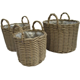 TrendLine Pflanzkorb Ø38x31cm beige Ø38 x 31 cm