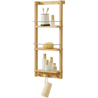 [en.casa] Bambus Wandregal Lidingö 29x10x70cm