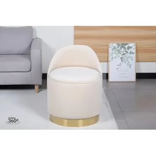 Kayoom Drehhocker Viktor 125 (1 St.), beige