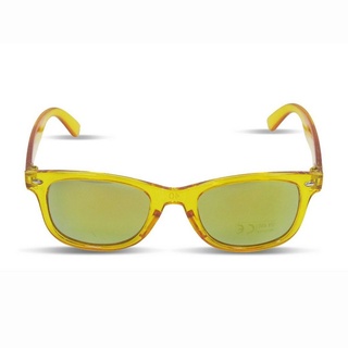 Sonia Originelli Sonnenbrille Kinder Sonnenbrille "Kids Style" Verspiegelt Brille Transparent Onesize gelb