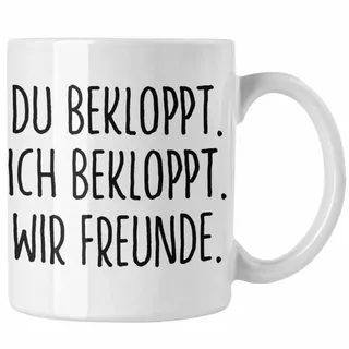 Trendation Tasse Trendation - Beste Freunde Tasse Geschenk Beste Freundin Freund Kaffeetasse Geschenkidee BFF Allerbeste Freundin Spruch Geburtstag Freundinnen weiß