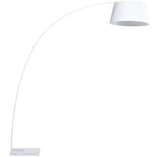 Beliani Stehlampe, Weiß, Metall, 50x188x50 cm, Lampen & Leuchten, Innenbeleuchtung, Stehlampen, Bogenlampen