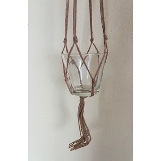 Makramee Blumenampel Blumentopf BOHO Balkon Hängeampel Wandbehang Boho