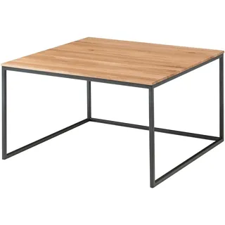 Couchtisch Sofatisch Beistelltisch Eiche Metall 70 x 70 cm