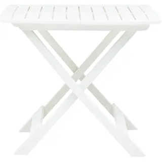 vidaXL Gartentisch Klappbar 79 x 72 x 70 cm Weiß