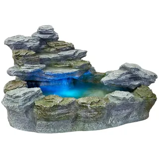 STILISTA Gartenbrunnen Olymp in Steinoptik XXL 100 x 80 x 60 cm inkl. Pumpe und LED-Beleuchtung