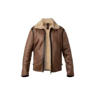 BOB Herren Jacke braun Kunstleder unifarben, braun, Herbst/Winter 2023/2024