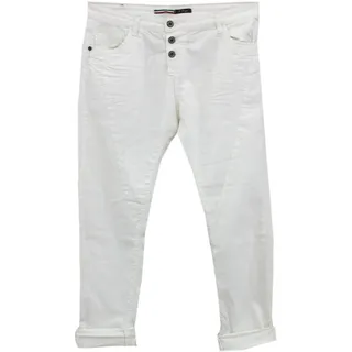 Please, P 78A_CV9MOT-P78A, Damen Jeans Hose Twill Stretch 1102-bianco Ottico XL - XL
