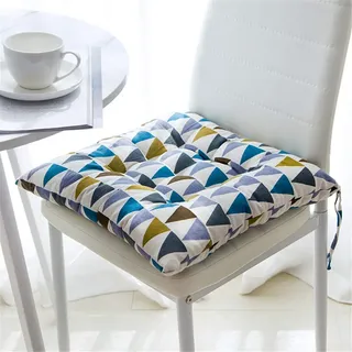 4er-Set Sitzkissen Kissen Stuhlkissen Auflage Sitzauflage 40x40 cm, Gartenstuhlkissen, Sitzauflage Garten, Balkon Terrasse (Platz,G)