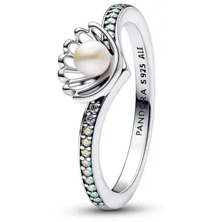 Pandora Disney Prinzessin Arielle Muschel Ring Silber Weiß Gr. 50