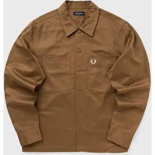 TWILL OVERSHIRT - brown - S