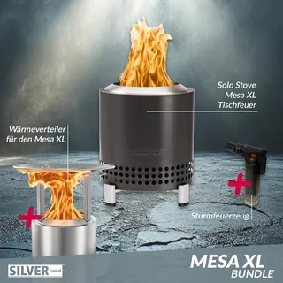 Solo Stove Mesa XL Tischfeuer Ø 17,8cm Tischkamin Outdoor Ash / Anthrazit & Mesa...
